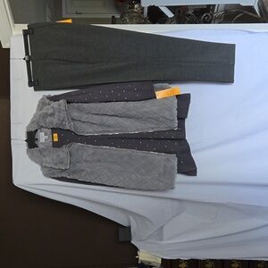 3 Piece Sweater, Pant, Faux Vest